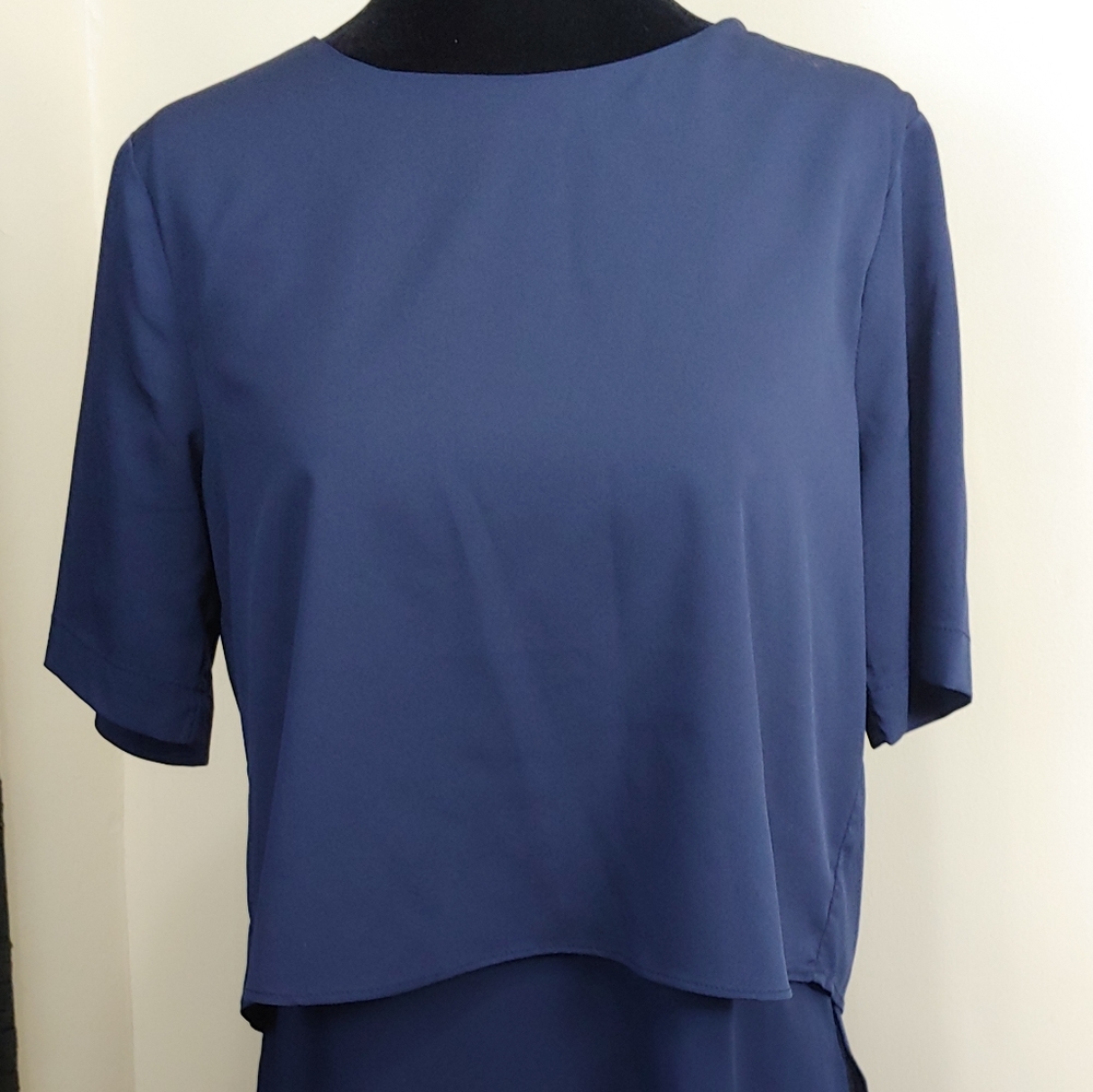 Banana Republic navy blue blouse